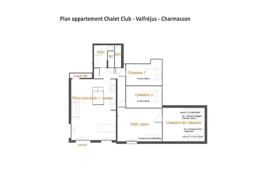 Appartement Valfrejus 8 /10 Personnes Au Pied Des Pistes Modane
